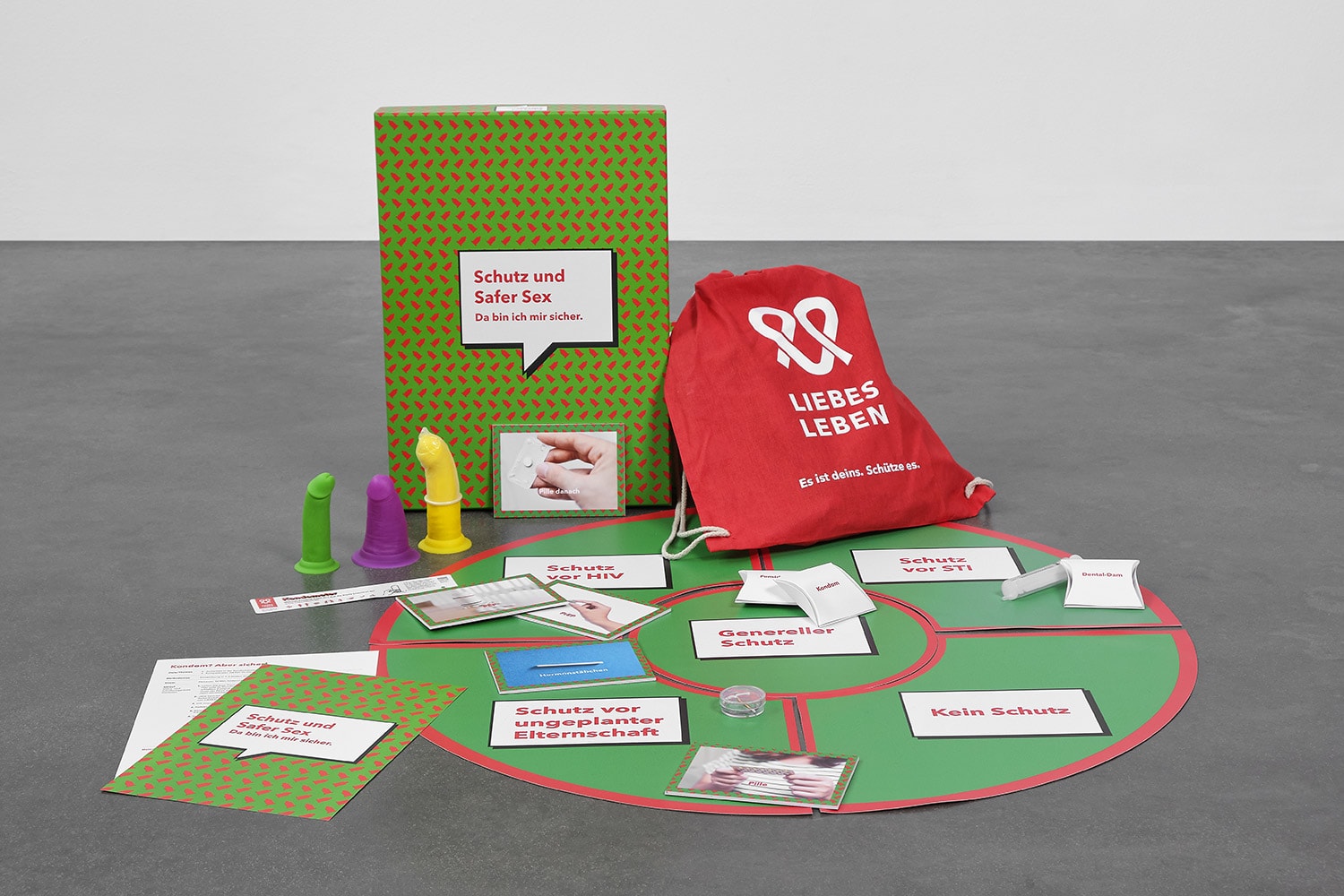 Infomaterialien Schutz und Safer Sex